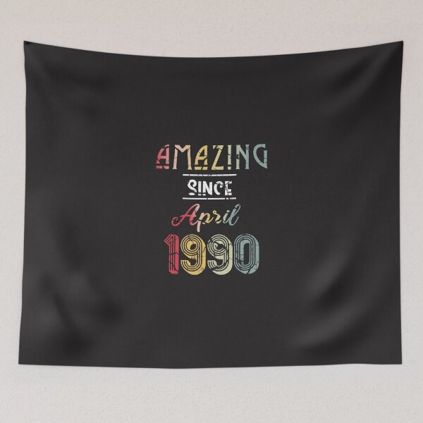 Item preview,  Vintage Amazing Since April 1990 , Retro April Birthday , Born In 1990 , Funny Gift Ideas for Birthday designed and sold by biigshow.