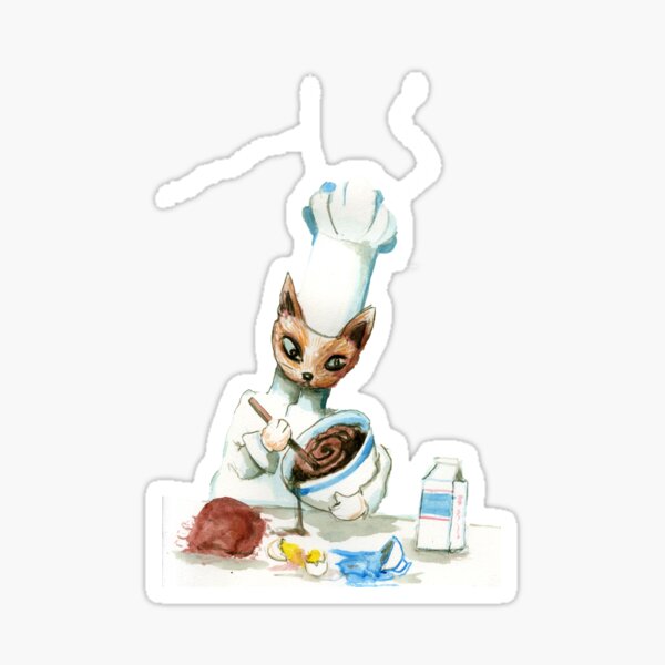 Chef Cat Sticker