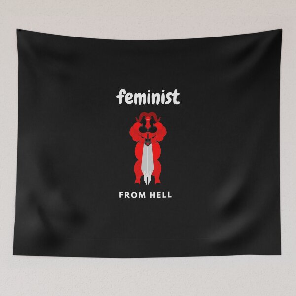 Item preview, feminist from hell designed and sold by Flirt-Teez.