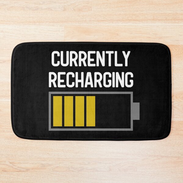 Item preview, Currently Recharging, sleepy time, naptime, chilling, relaxing, battery charging designed and sold by Midnight Sky Sundry.
