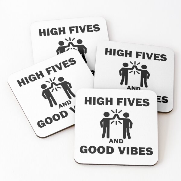 Item preview, High Fives Good Vibes and Positive Thinking Shirt  designed and sold by Essetino.