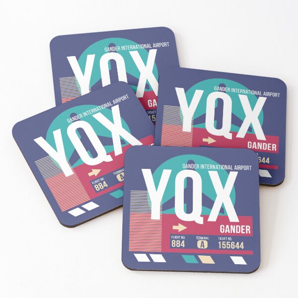 Item preview, Gander, Newfoundland (YQX) Airport Code Baggage Tag designed and sold by SLAG-Creative.