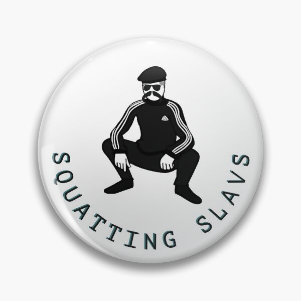 Item preview, squatting slavs designed and sold by Kat-Mir.