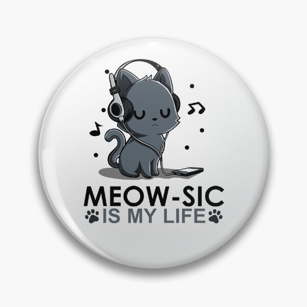 Item preview, Meowsic is my life designed and sold by pawsomelove.