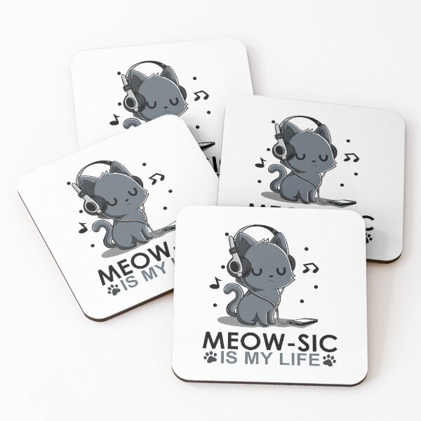 Item preview, Meowsic is my life designed and sold by pawsomelove.