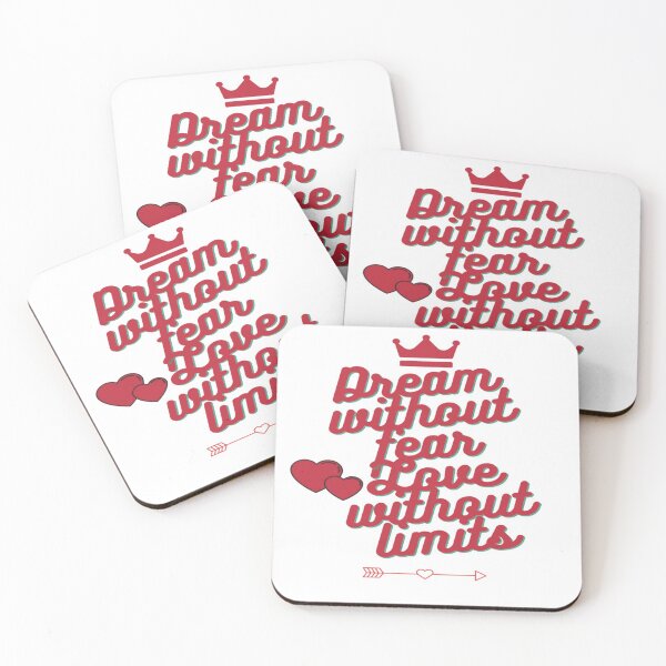 Item preview, Dream without fear love without limits designed and sold by inkframe.