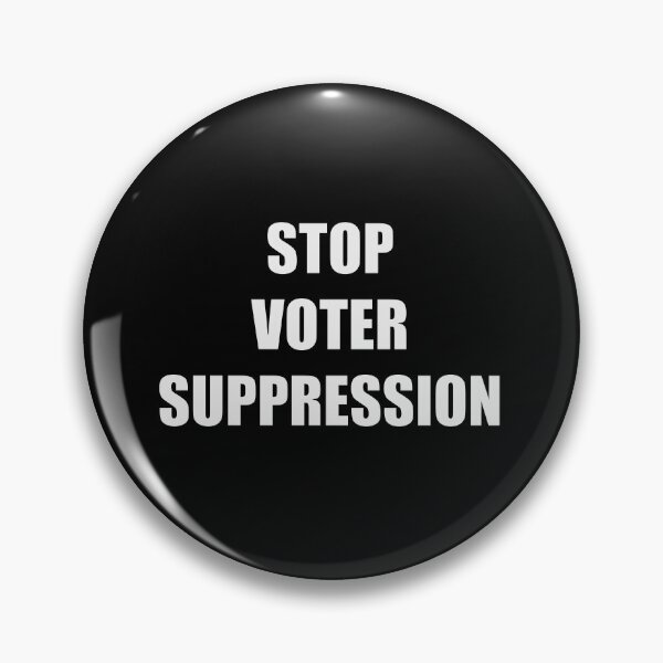 Item preview, Stop voter suppression designed and sold by StickersbyVW.