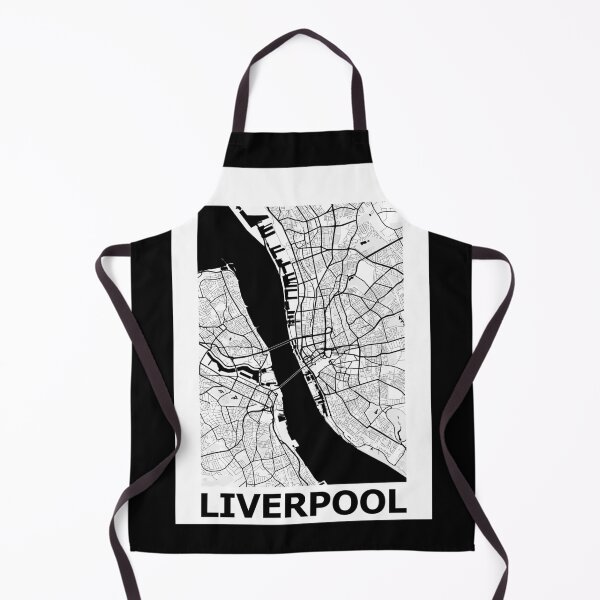 Item preview, Liverpool - Simplistic Greyscale Map designed and sold by AidanMDesigns.