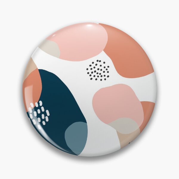 Item preview, Organic pattern - blue and terracotta designed and sold by IvyAmber.