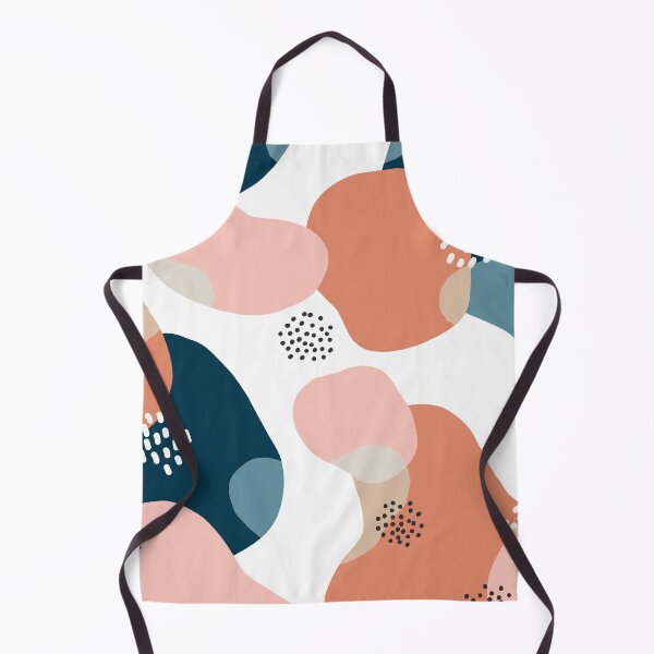 Item preview, Organic pattern - blue and terracotta designed and sold by IvyAmber.