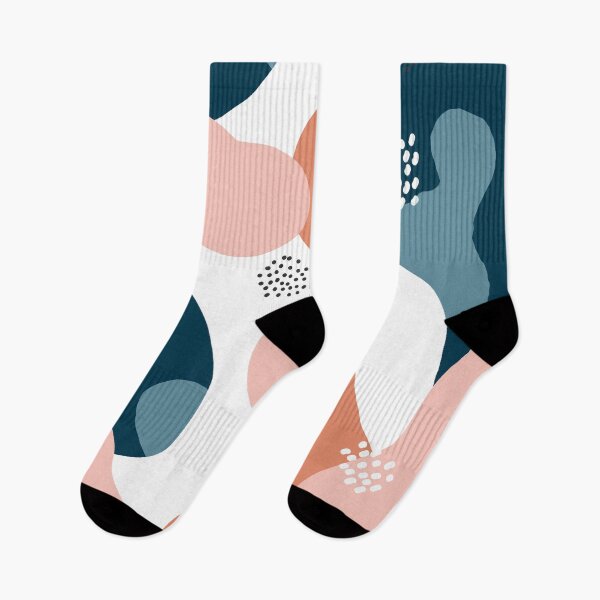 Item preview, Organic pattern - blue and terracotta designed and sold by IvyAmber.