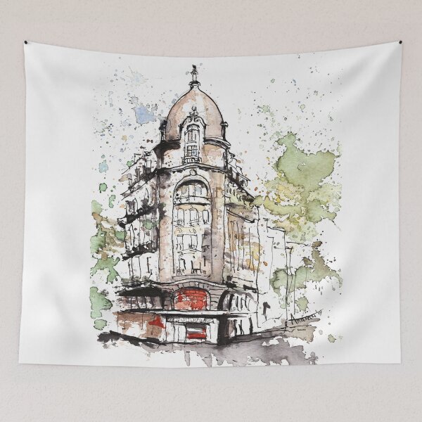 Item preview, Paris - Watercolor city illustration designed and sold by Andreea Nae.