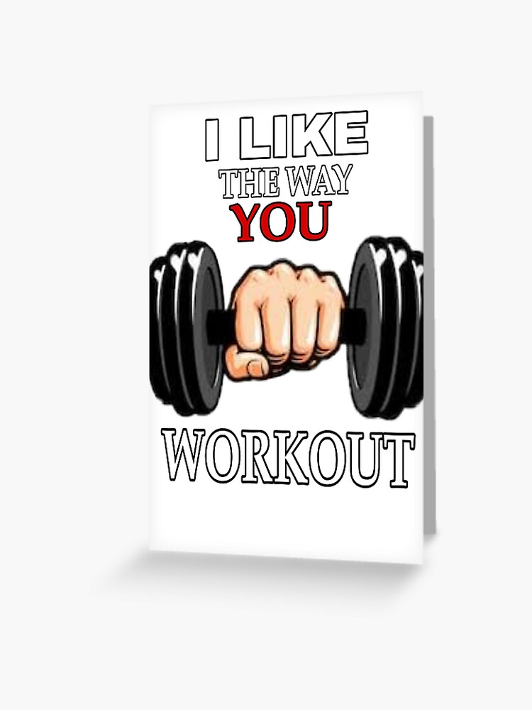 Workout Birthday Card Birthday Card for Gym Lover Fitness 