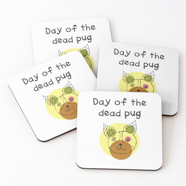 Item preview, Day Of The Dead Pug designed and sold by SportyDogShop.