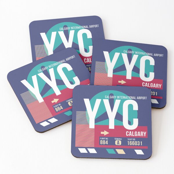 Item preview, Calgary, Alberta (YYC) Airport Code Baggage Tag designed and sold by SLAG-Creative.