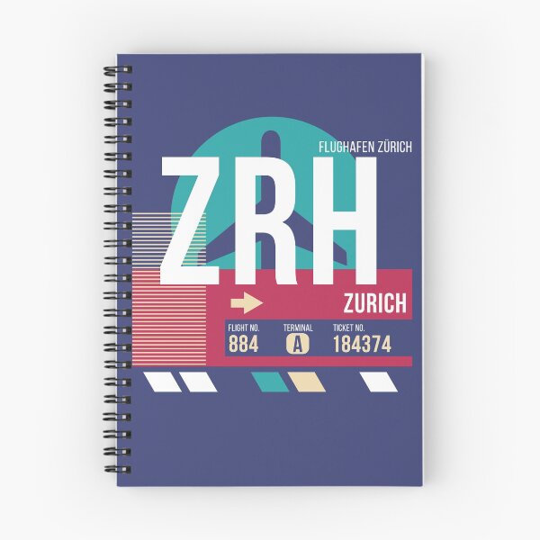 Item preview, Zurich, Switzerland (ZRH) Airport Code Baggage Tag designed and sold by SLAG-Creative.