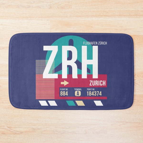 Item preview, Zurich, Switzerland (ZRH) Airport Code Baggage Tag designed and sold by SLAG-Creative.