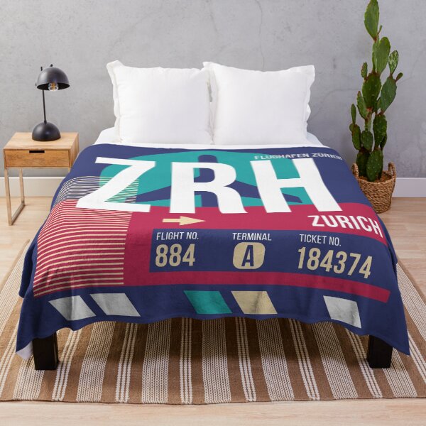 Item preview, Zurich, Switzerland (ZRH) Airport Code Baggage Tag designed and sold by SLAG-Creative.