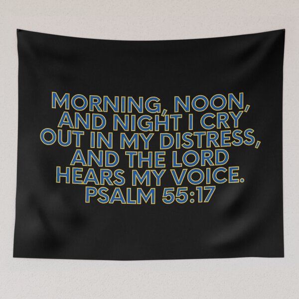Item preview, Bible Verse Psalm 55:17 designed and sold by Prayingwarrior.