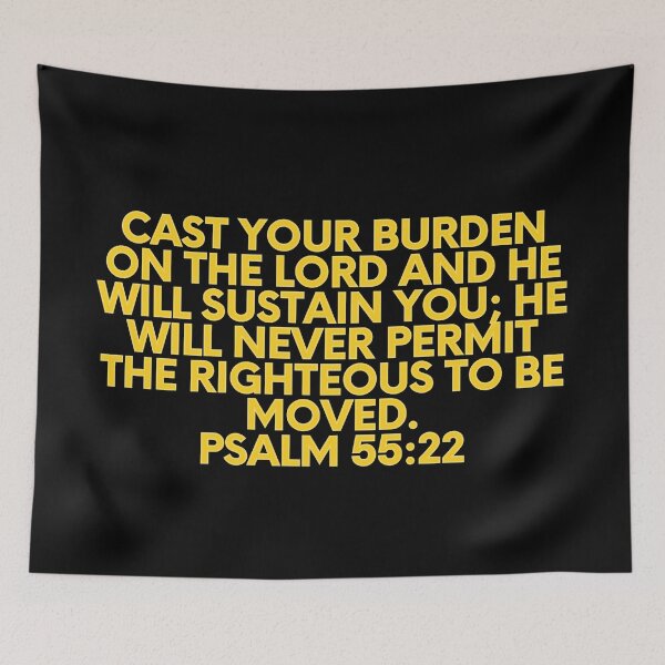 Item preview, Bible Verse Psalm 55:22 designed and sold by Prayingwarrior.