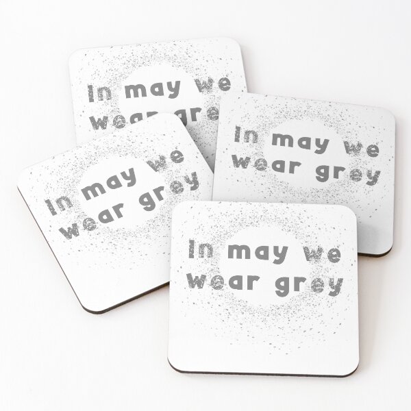Item preview, In May We Wear Grey designed and sold by SportyDogShop.
