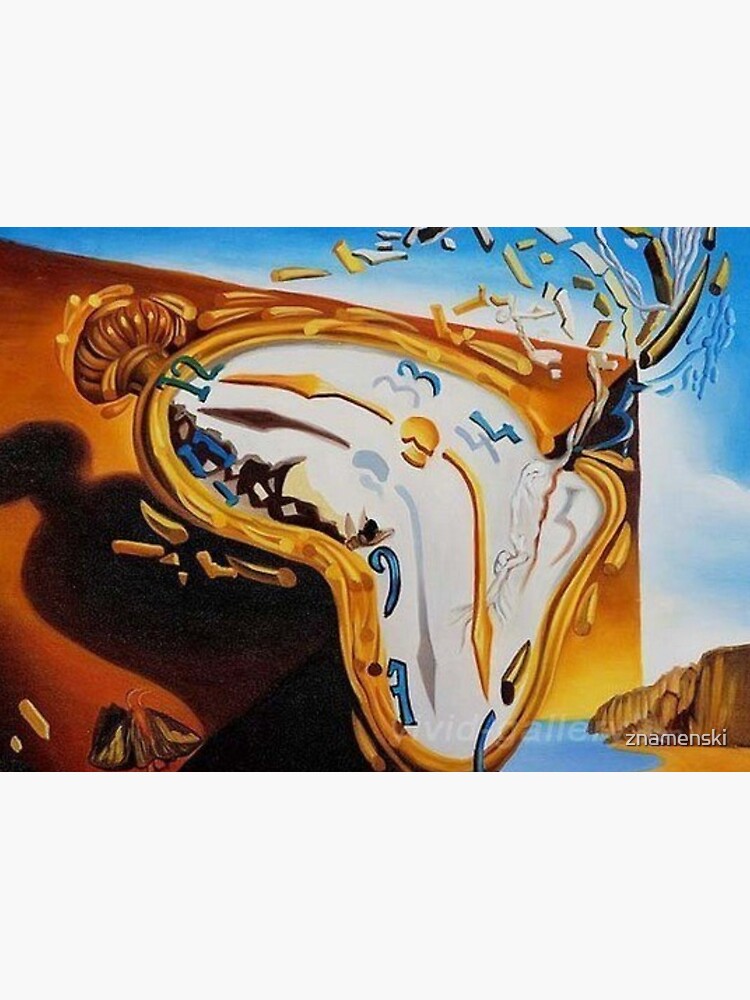 Fragment, Surrealistic Painting, Salvador Dali: The Persistence of Memory. #SurrealisticPainting #ThePersistenceofMemory #MeltingClocks #TheSoftWatches #TheMeltingWatches #SoftWatches #MeltingWatches by znamenski
