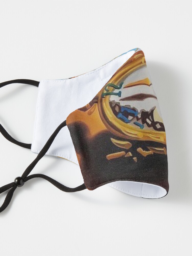 Alternate view of Fragment, Surrealistic Painting, Salvador Dali: The Persistence of Memory. #SurrealisticPainting #ThePersistenceofMemory #MeltingClocks #TheSoftWatches #TheMeltingWatches #SoftWatches #MeltingWatches Mask