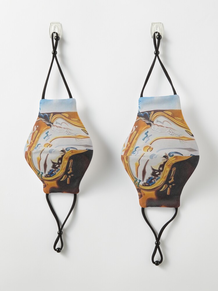 Alternate view of Fragment, Surrealistic Painting, Salvador Dali: The Persistence of Memory. #SurrealisticPainting #ThePersistenceofMemory #MeltingClocks #TheSoftWatches #TheMeltingWatches #SoftWatches #MeltingWatches Mask