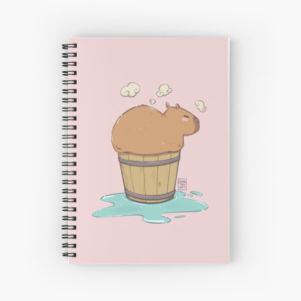 Item preview, Capybara very chill in a onsen designed and sold by LauraPemArt.
