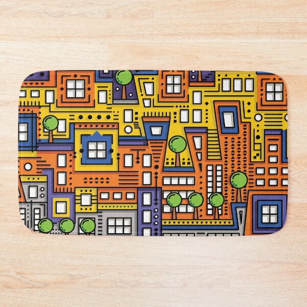 Item preview, Cute City Illustration designed and sold by kallyfactory.