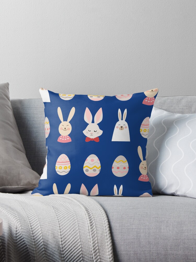 Thumbnail 1 of 4, Pillow, Easter theme - Easter bunny egg designed and sold by Fatamimosh.