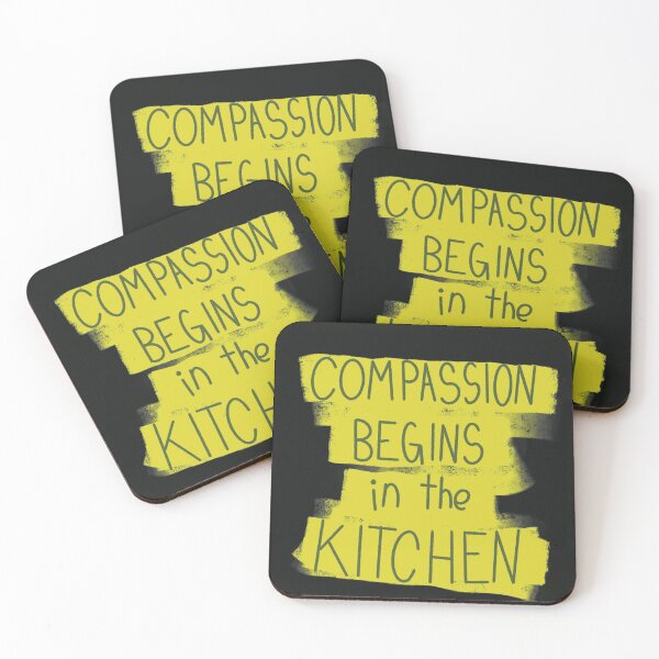 Item preview, Compassion Begins in the Kitchen designed and sold by CozyEasel.