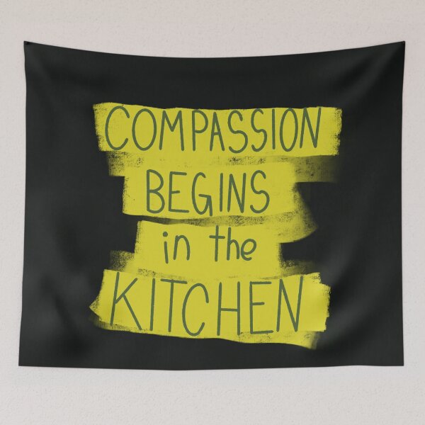 Item preview, Compassion Begins in the Kitchen designed and sold by CozyEasel.