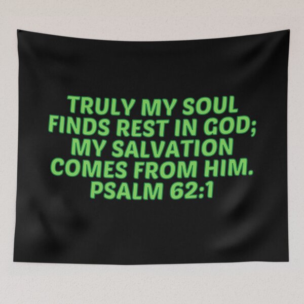 Item preview, Bible Verse Psalm 62:1 designed and sold by Prayingwarrior.