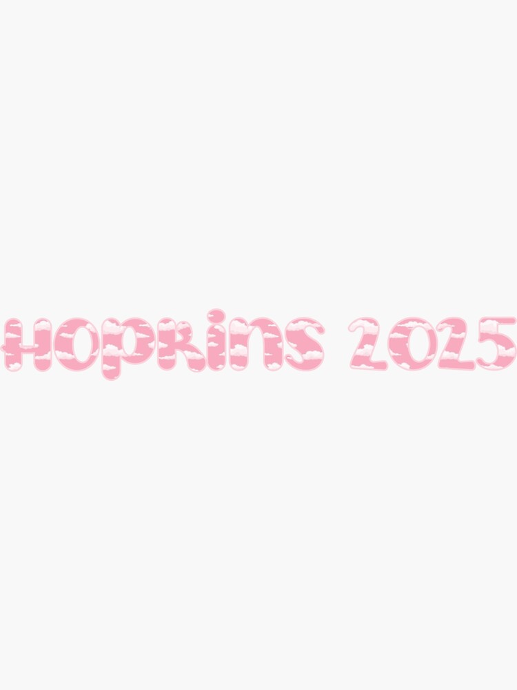 "hopkins 2025 pink cloud" Sticker for Sale by heresbubble Redbubble