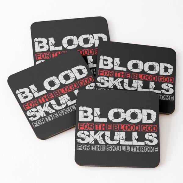 Item preview, Blood For The Blood God, Skulls For The Skull Throne Print designed and sold by ToplineDesigns.