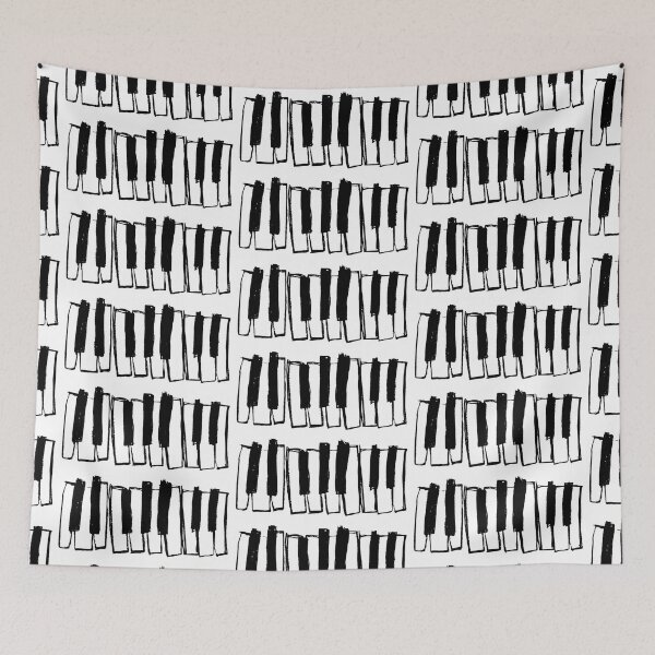 Item preview, Minimalistic Piano Keys designed and sold by badlydrawnbabe.
