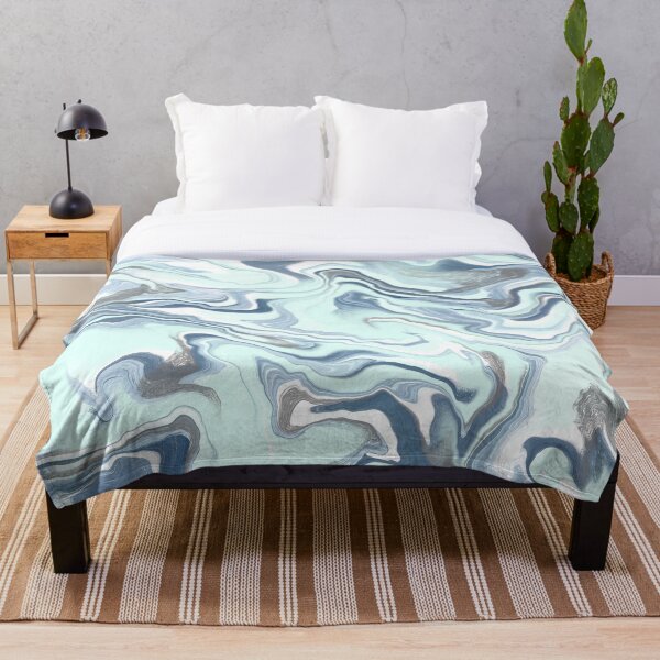 Item preview, Pastel Marble Blues - Azul, Menta, Aguamarina, Gris designed and sold by fancyashell.