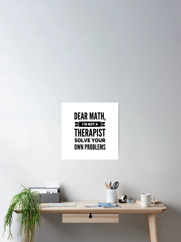 Thumbnail 2 of 3, Poster, Dear Math designed and sold by suver.