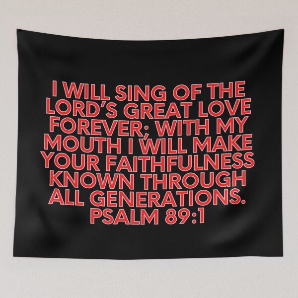 Item preview, Bible Verse Psalm 89:1 designed and sold by Prayingwarrior.