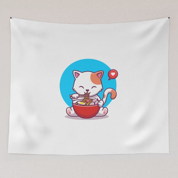 Item preview, Kawaii Cat With An Appetite designed and sold by Reminiscence.