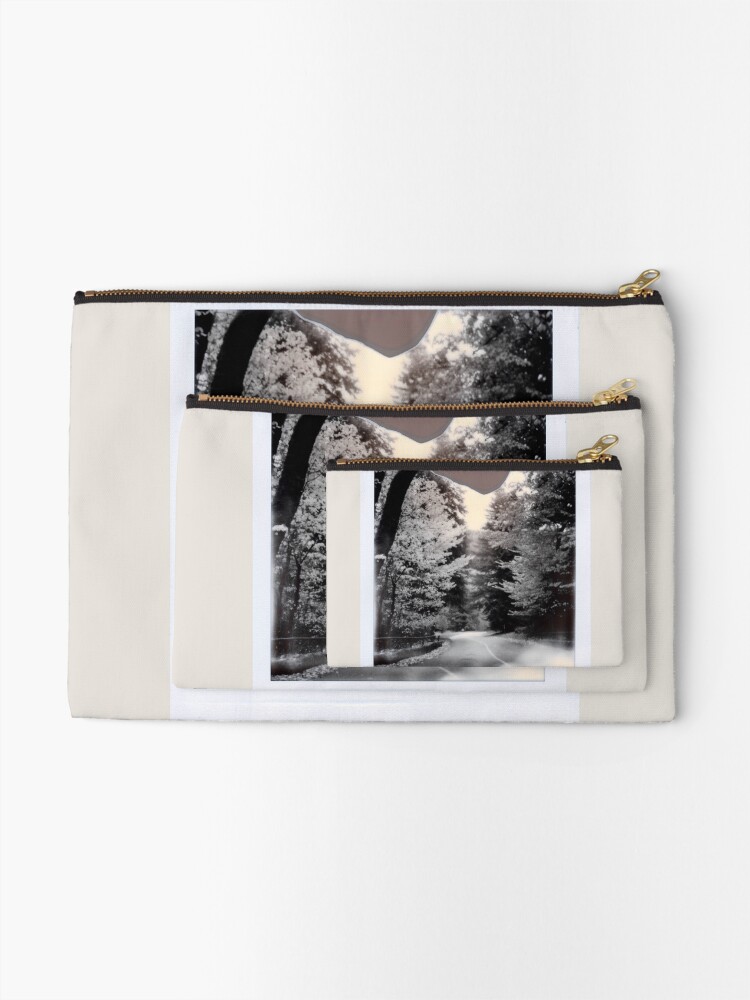 Thumbnail 2 of 4, Zipper Pouch, Luminous Trees designed and sold by Abbynormative.
