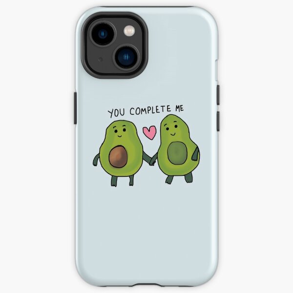 iPhone 14 Baby Avocado Cow Aesthetic Guacamole Line Art Flowers Case