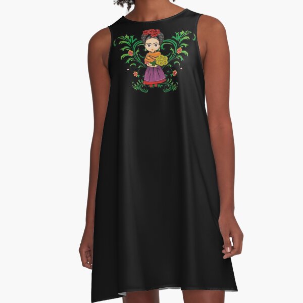 Frida Kahlo c A-Linien Kleid