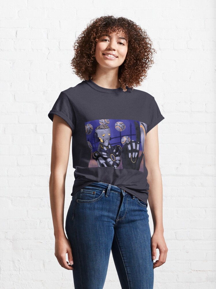 Alternate view of Spooky Robot Uncle Classic T-Shirt
