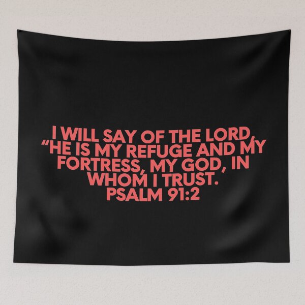 Item preview, Bible Verse Psalm 91:2 designed and sold by Prayingwarrior.