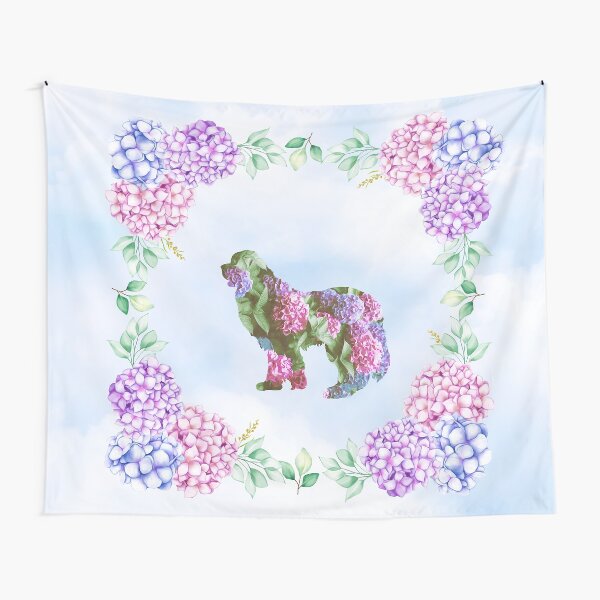 Newfie Hydrangea Design Tapestry