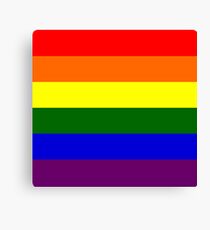 Gay pride Flag Canvas Print