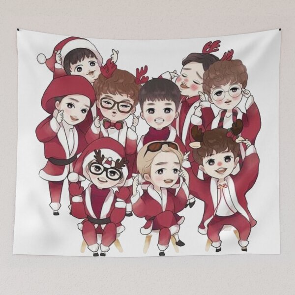 Item preview, EXO.RED.SANTAS designed and sold by stephylee88.