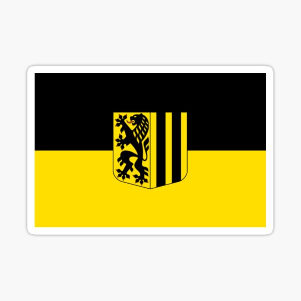Dresden City Flag Sticker